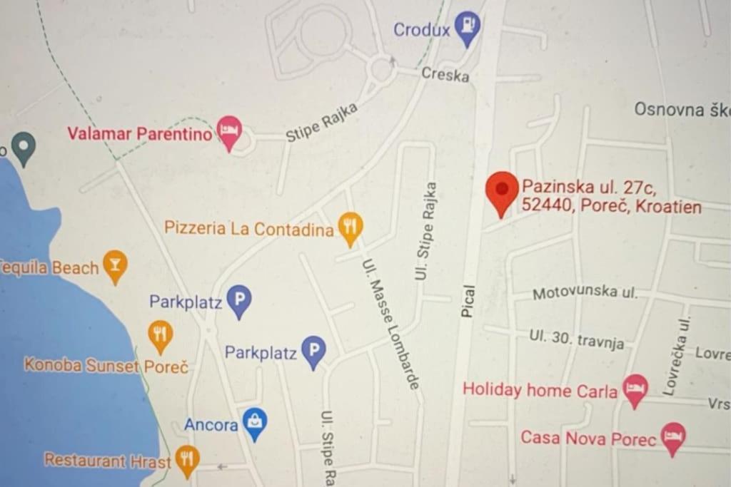 Porec, Tolle 3 Zi-Whg, Sehr Zentral, Top Zustand! Mit Internet Und W-Lan! Dış mekan fotoğraf